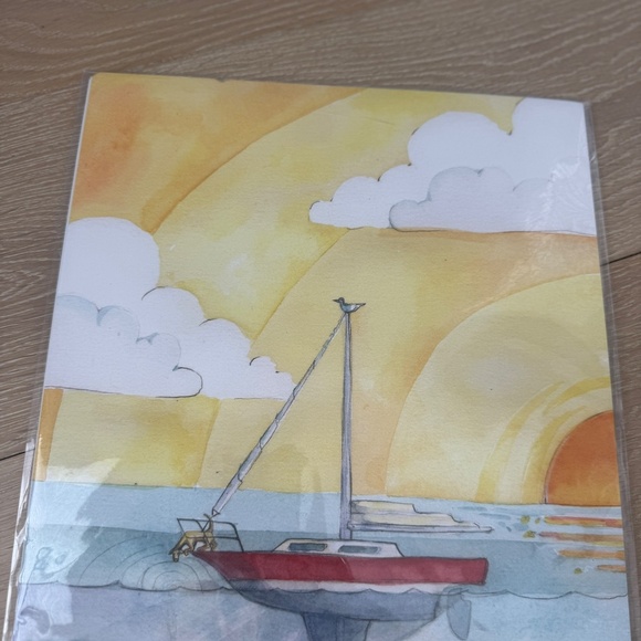 Adam Trest Adventure Sailing Print 11x17 Laurel Mercantile Co NWT - Picture 2 of 5